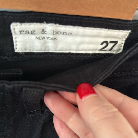 Rag and Bone women black skinny jean size 4 - Picture 5 of 7